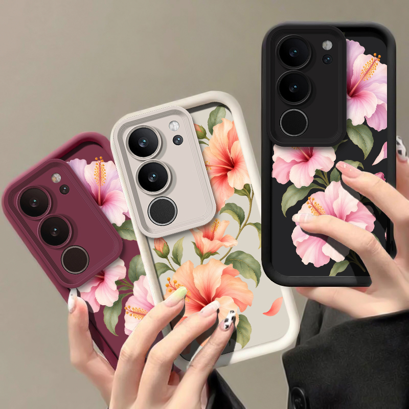 귀여운 핑크색 백합 무늬 스마트폰 케이스 (Vivo X - Vivo X200 리뷰 및 가격