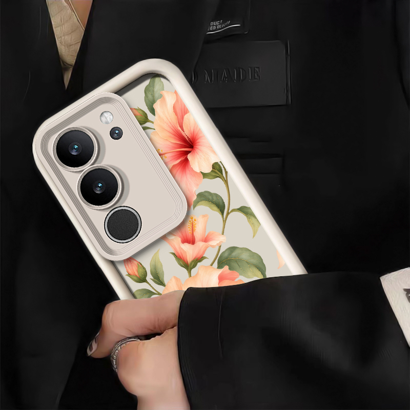 귀여운 핑크색 백합 무늬 스마트폰 케이스 (Vivo X - Vivo X200 리뷰 및 가격