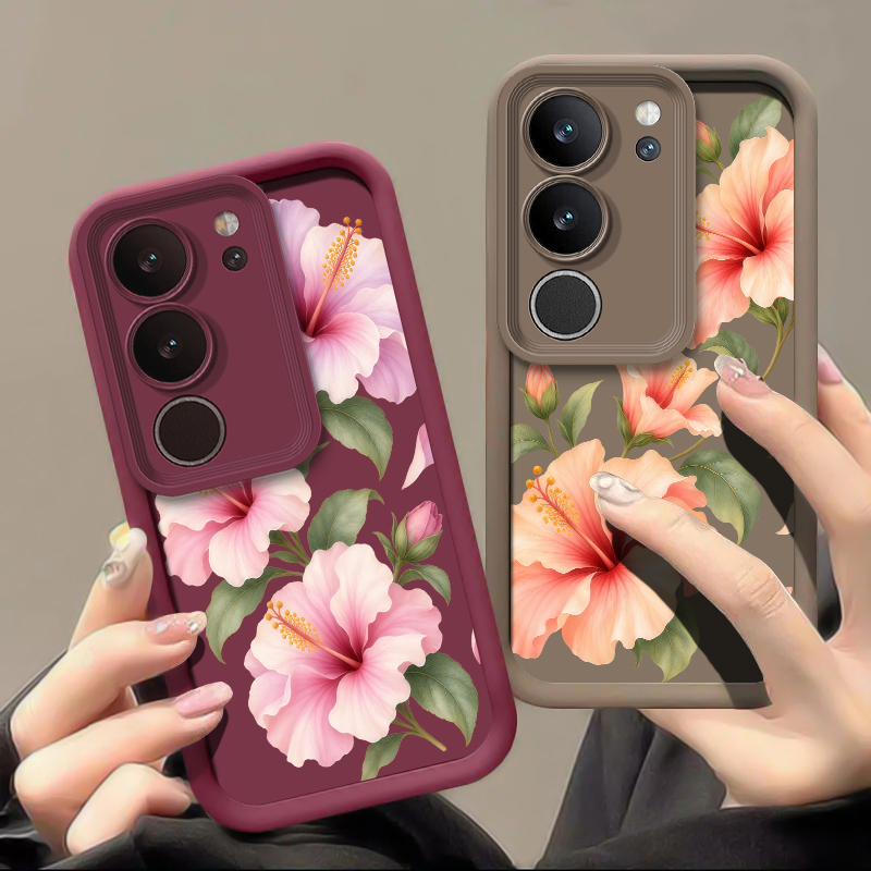 귀여운 핑크색 백합 무늬 스마트폰 케이스 (Vivo X - Vivo X200 리뷰 및 가격