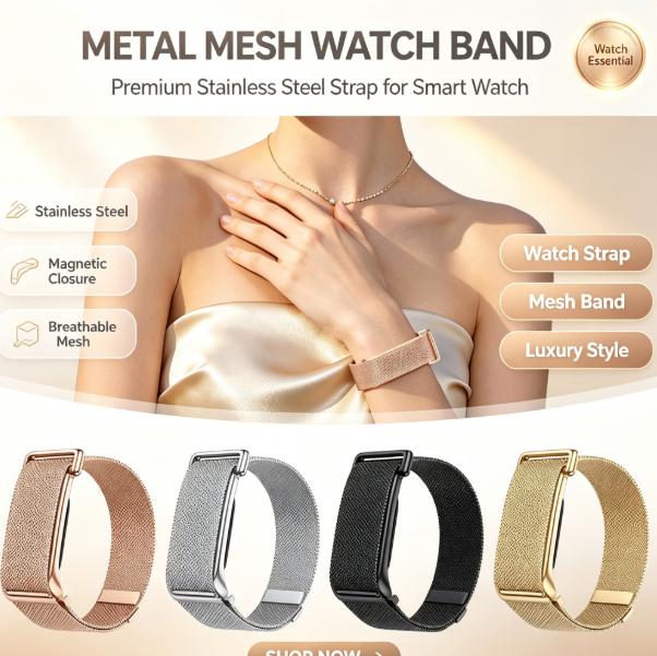 Fitbit Air용 스테인레스 스틸 밀라네즈 메탈 메 - Stainless Mesh Band 리뷰 및 가격