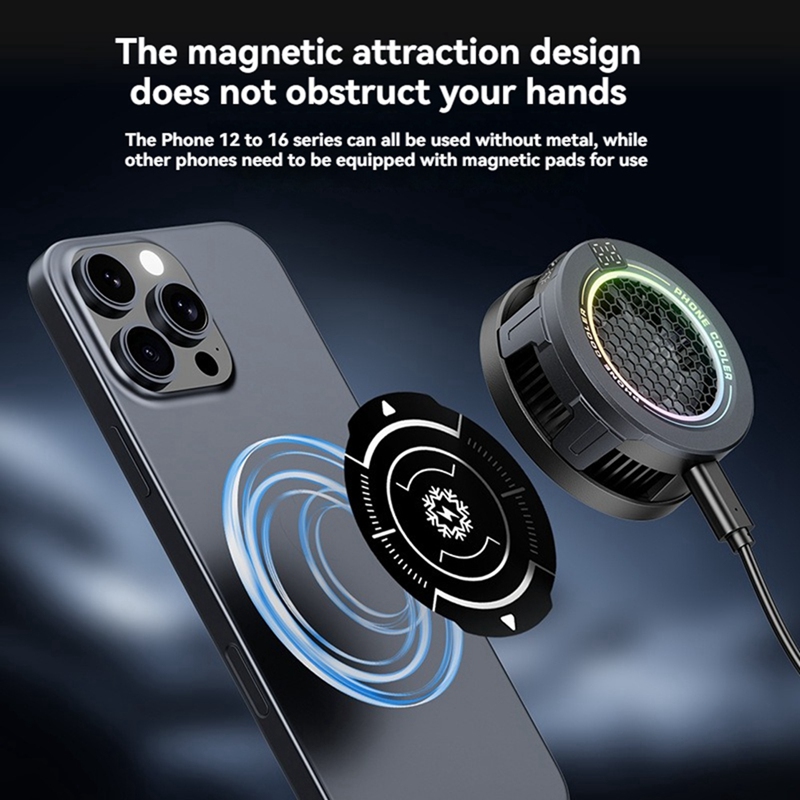 자석 전화 쿨러 저소음 USB 냉각 팬 RGB 라이트  - Smart Accessories 리뷰 및 가격