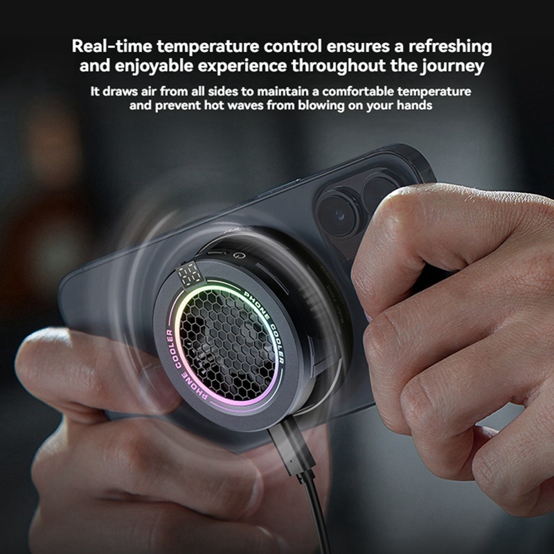 자석 전화 쿨러 저소음 USB 냉각 팬 RGB 라이트  - Smart Accessories 리뷰 및 가격