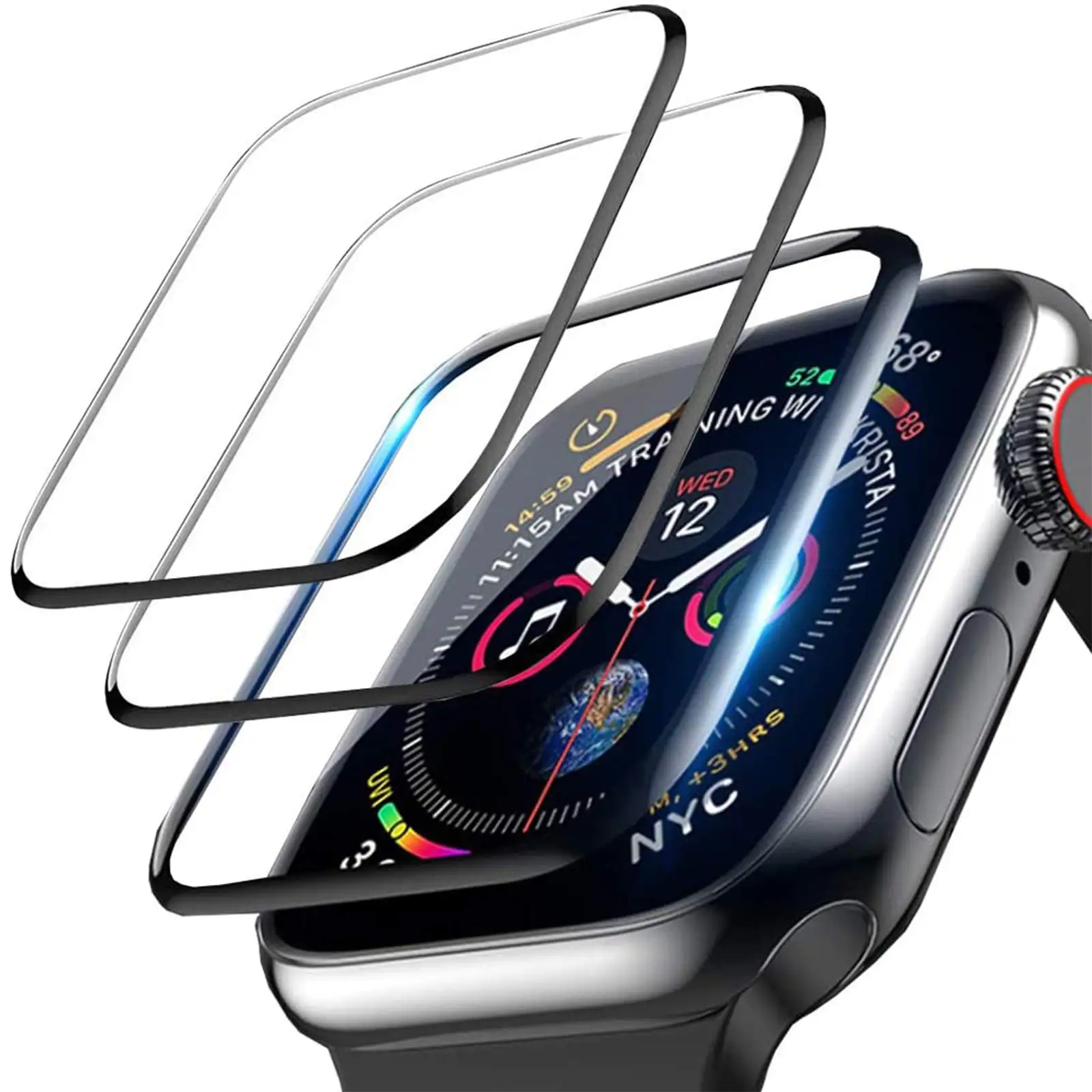 Apple Watch 밴드 용 3D 강화 유리 41mm - Watch Face Protector 리뷰 및 가격
