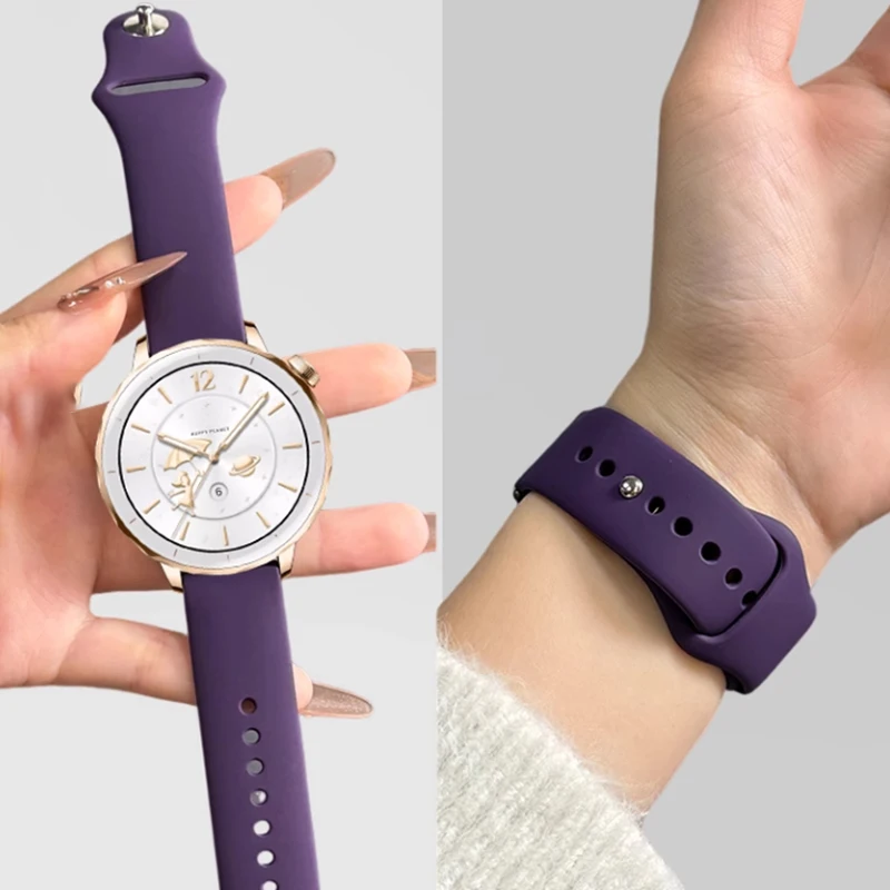 화웨이 시계 GT 5 용 18mm 실리콘 시계 스트랩  - Fossil Smartwatch Accessories 리뷰 및 가격
